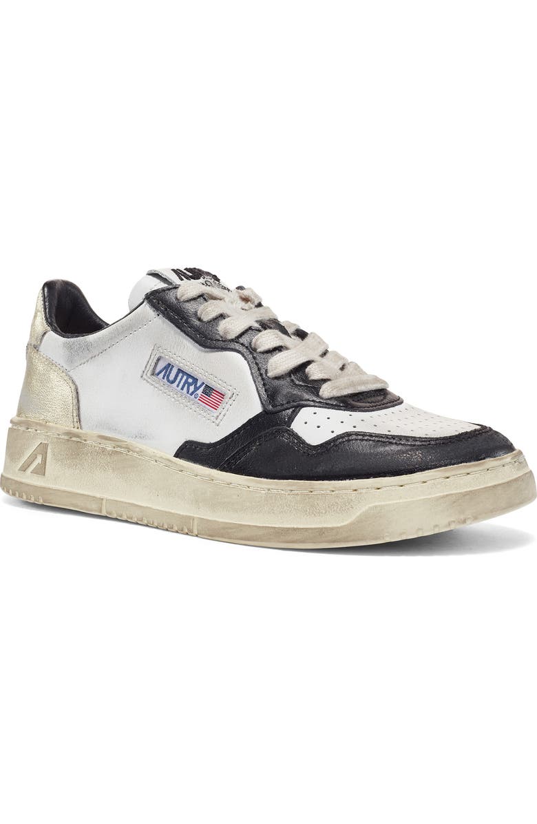 AUTRY Retro Low Sneaker, Main, color, White/ Black/ Platinum
