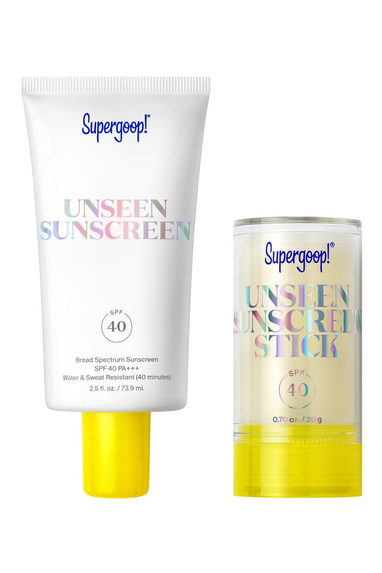 Unseen Sunscreen Jumbo + Go Set $78 Value, Main, color, NO COLOR