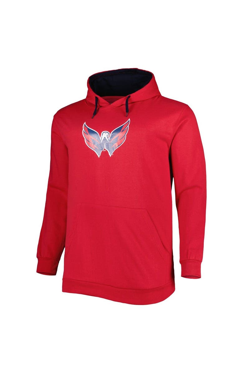 PROFILE Men's Red Washington Capitals Big & Tall Fleece Pullover Hoodie, Alternate, color, Red
