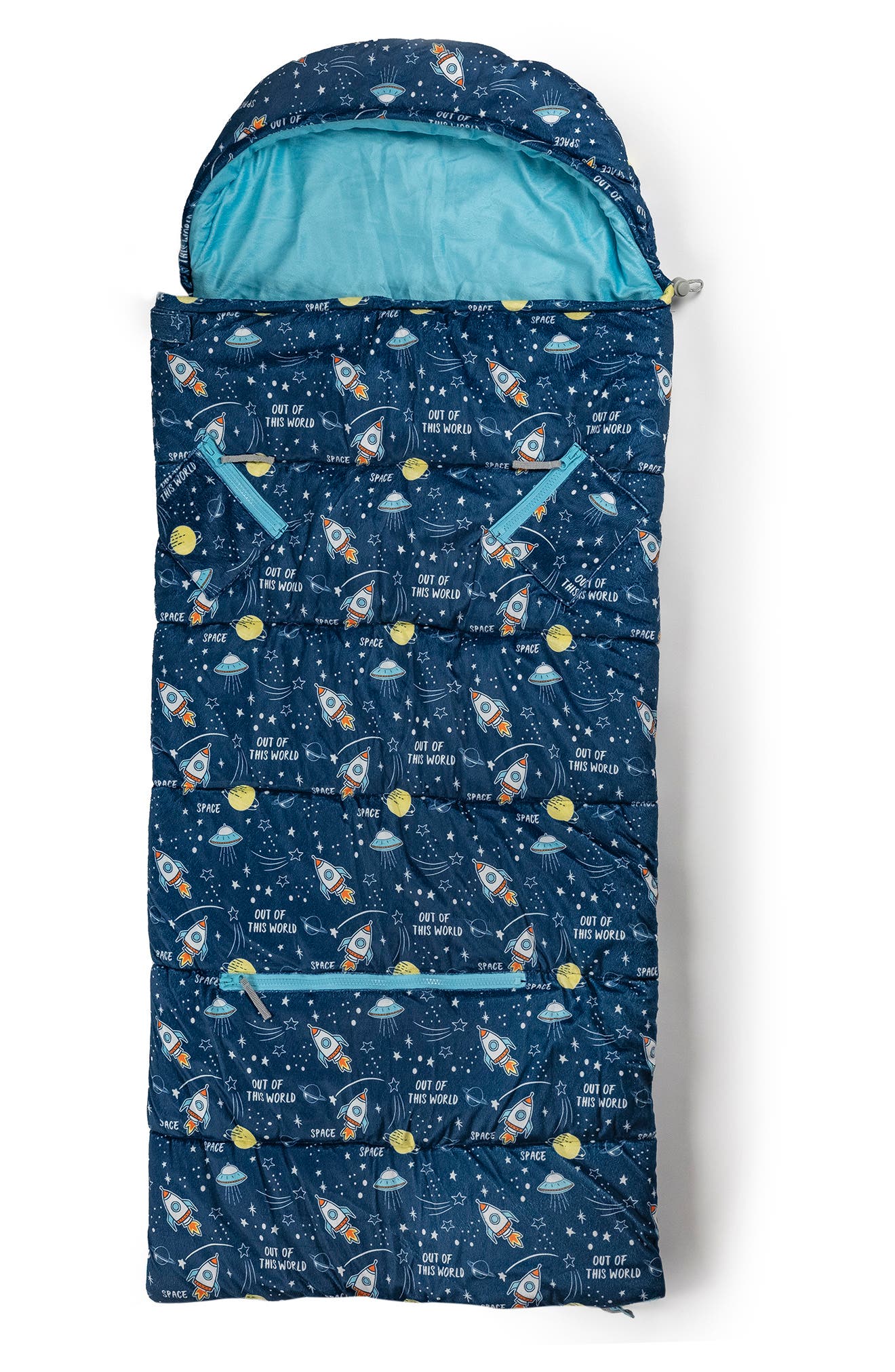 Kids' Sleep-n-Pack Space Print Sleeping Bag Backpack, Alternate, color, SPACE MULTI-PRINT