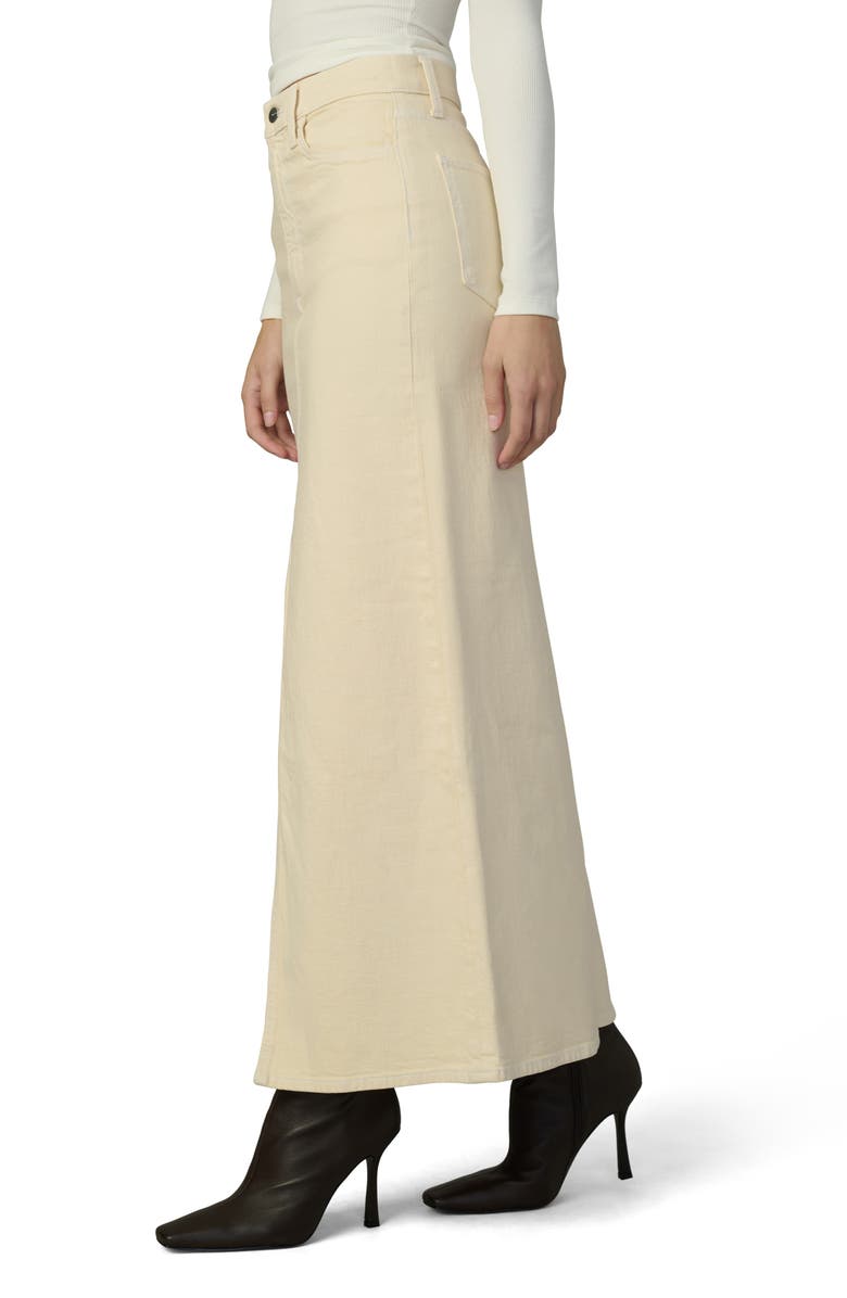 Joe's The Martine Denim Maxi Skirt, Alternate, color, Creme Brulee