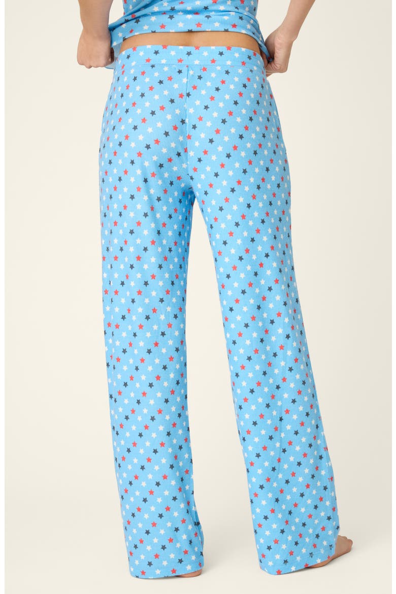 Star Spangled Jersey Pajama Pants, Alternate, color, BAY BLUE