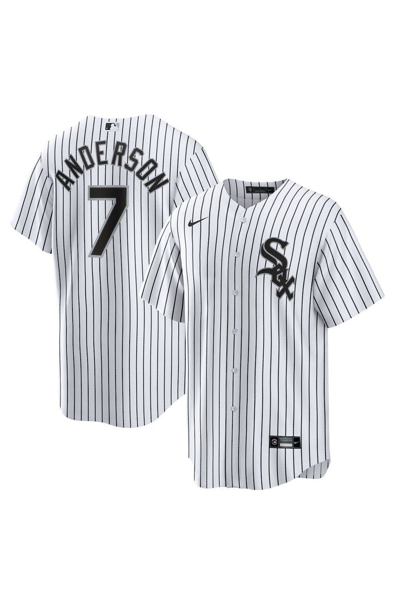 Nike Men's Nike Tim Anderson White Chicago White Sox Home Replica Player Jersey, Alternate, color, 