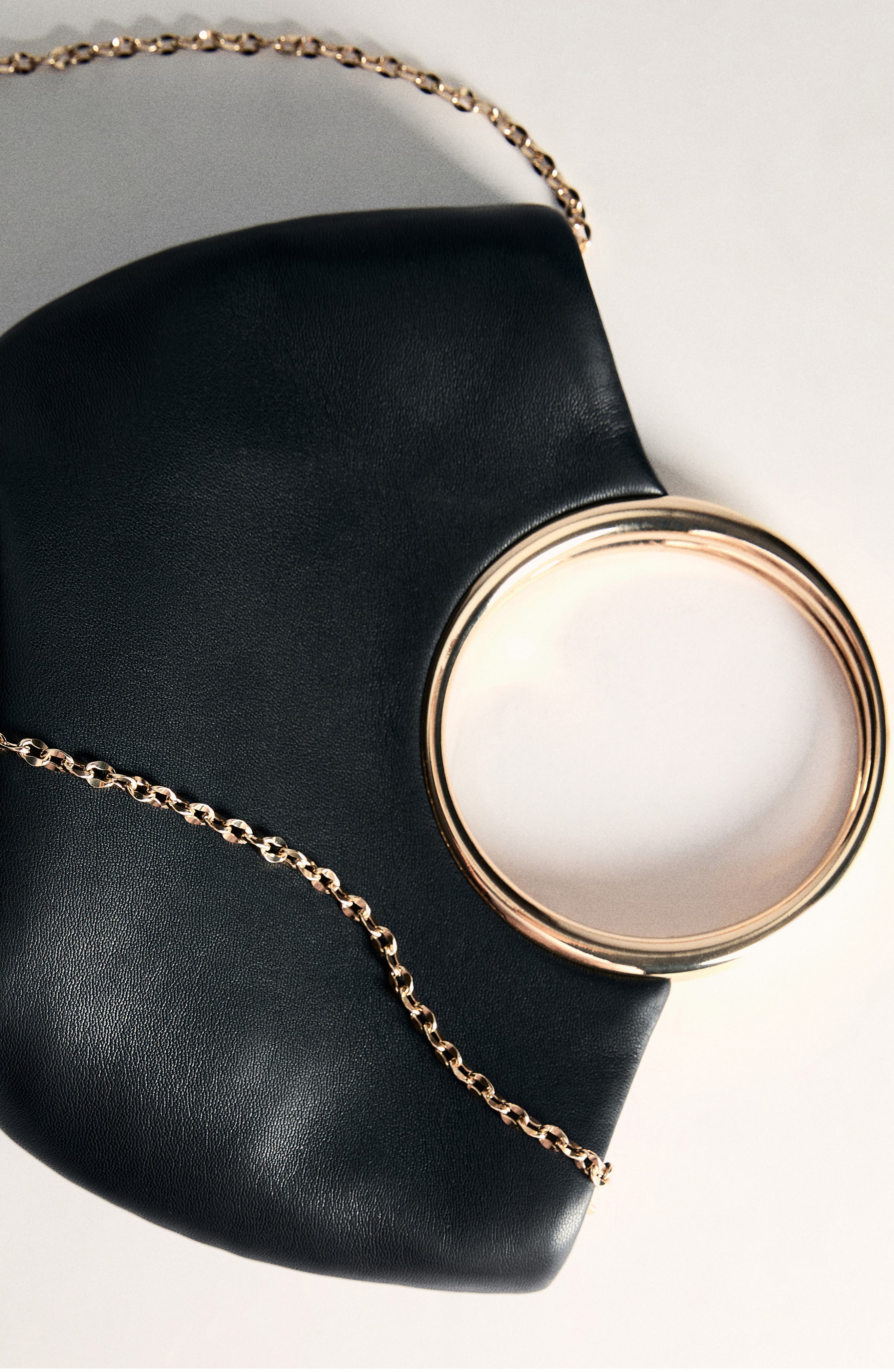 MANGO Faux Leather Bracelet Handle Bag, Alternate, color, 