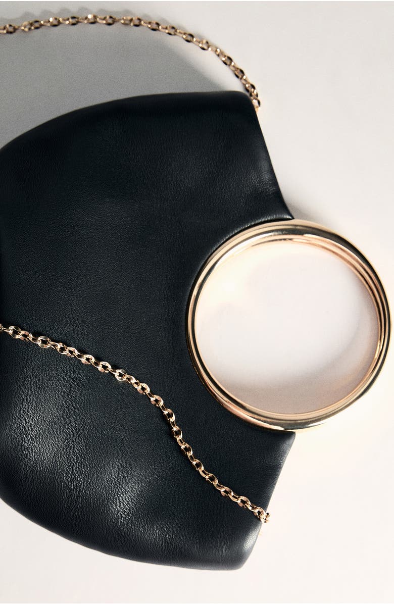 MANGO Faux Leather Bracelet Handle Bag, Alternate, color,