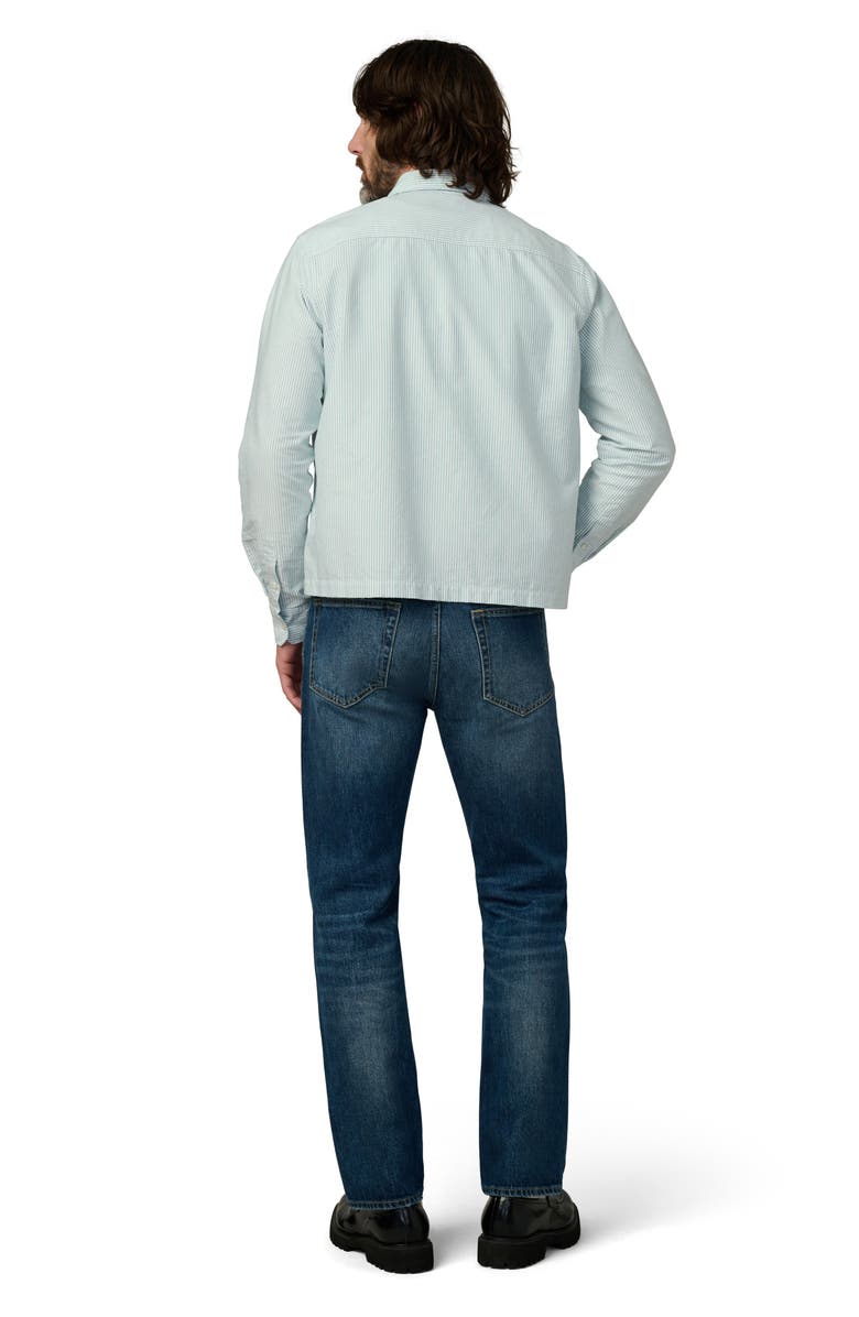 Joe's The Keanu Stripe Button-Up Shirt, Alternate, color, Mallard Green