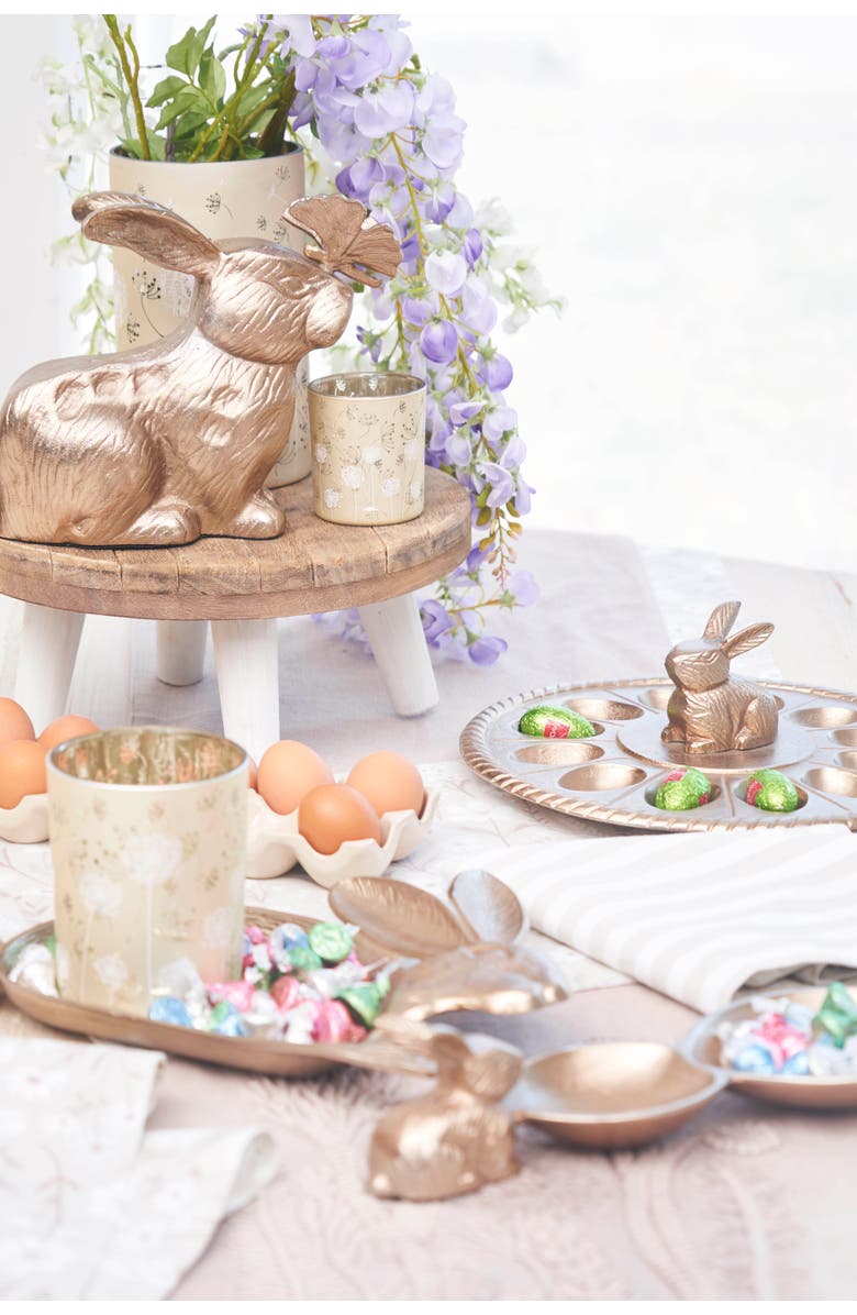 Gallerie II Metal Solid Easter Bunny Rabbit Decorative Figurine, Alternate, color, Gold