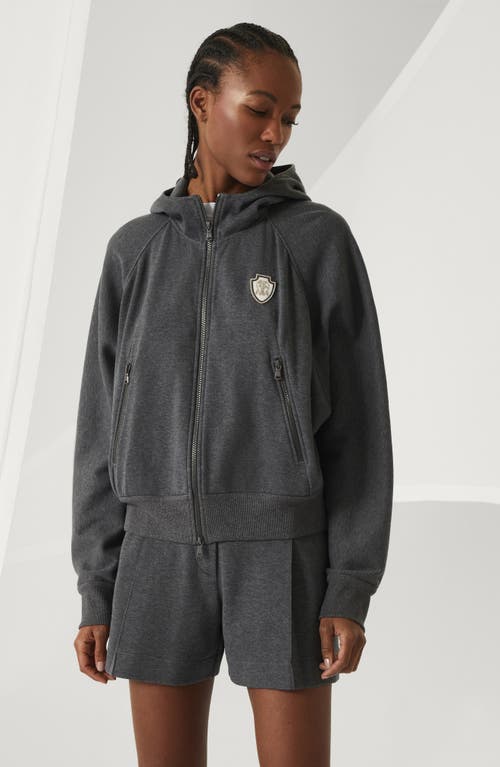 Brunello Cucinelli Pique Sweatshirt With Logo In Lead