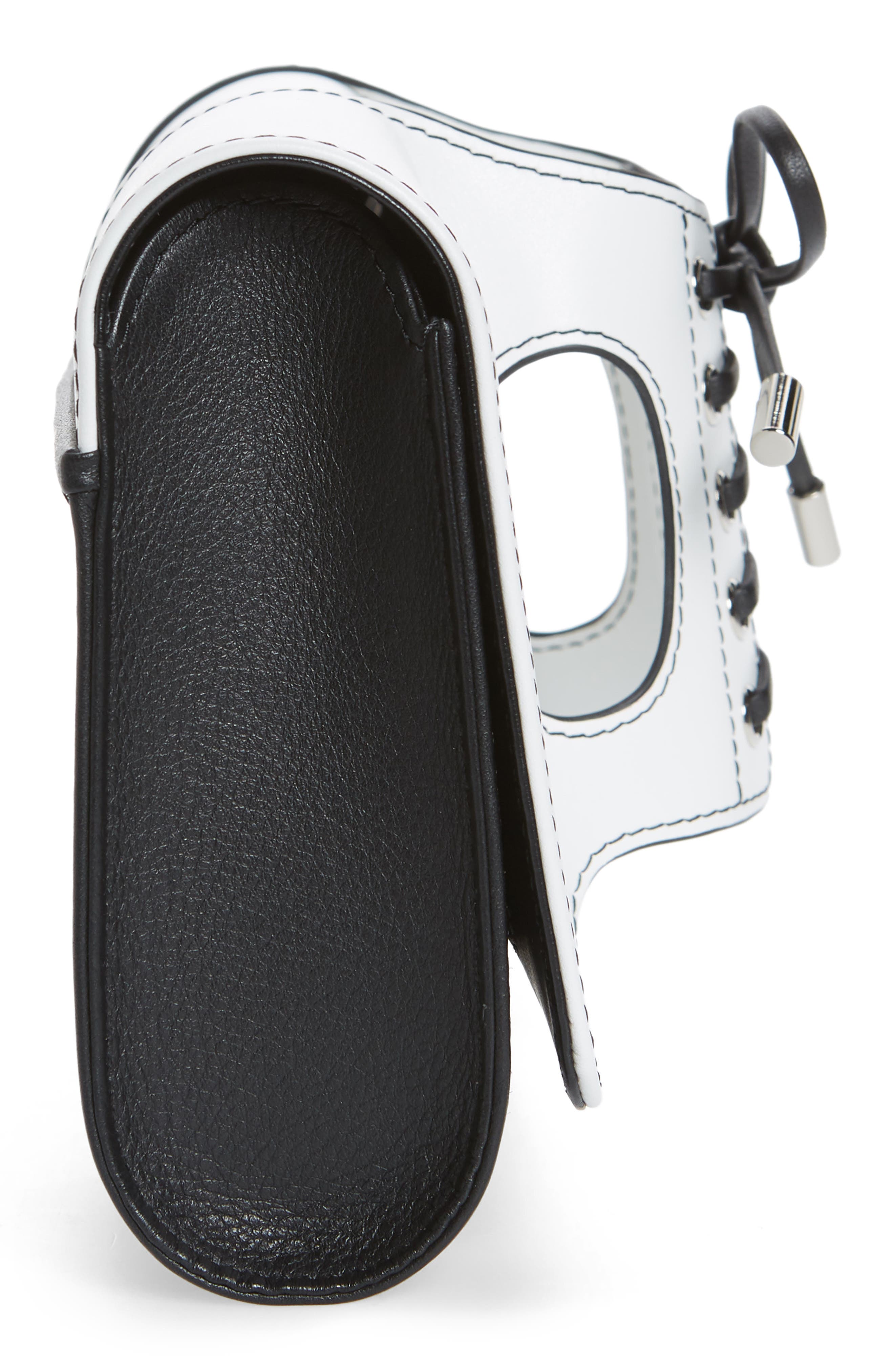 PERRIN Le Corset Leather Clutch, Alternate, color, 