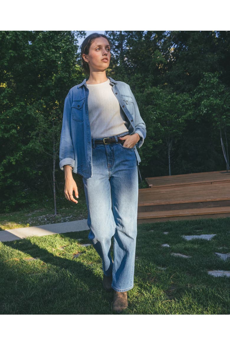 Women's Tamarack Wide Leg Blue Jean, Alternate, color, Tahoe