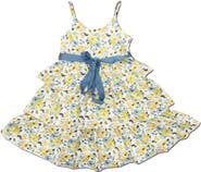 JOE-ELLA Kids' June Tie Waist Dress