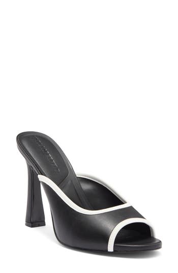Shop Karl Lagerfeld Paris Chatura Slide Sandal In Black/bright White