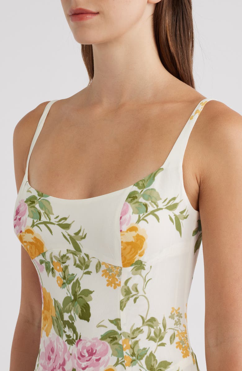 Reformation Ailany Floral Print Sundress, Alternate, color, Rose Perfume