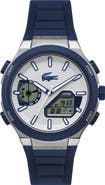 Lacoste LC33 Analog-Digital Silicone Strap Watch, 44.8mm