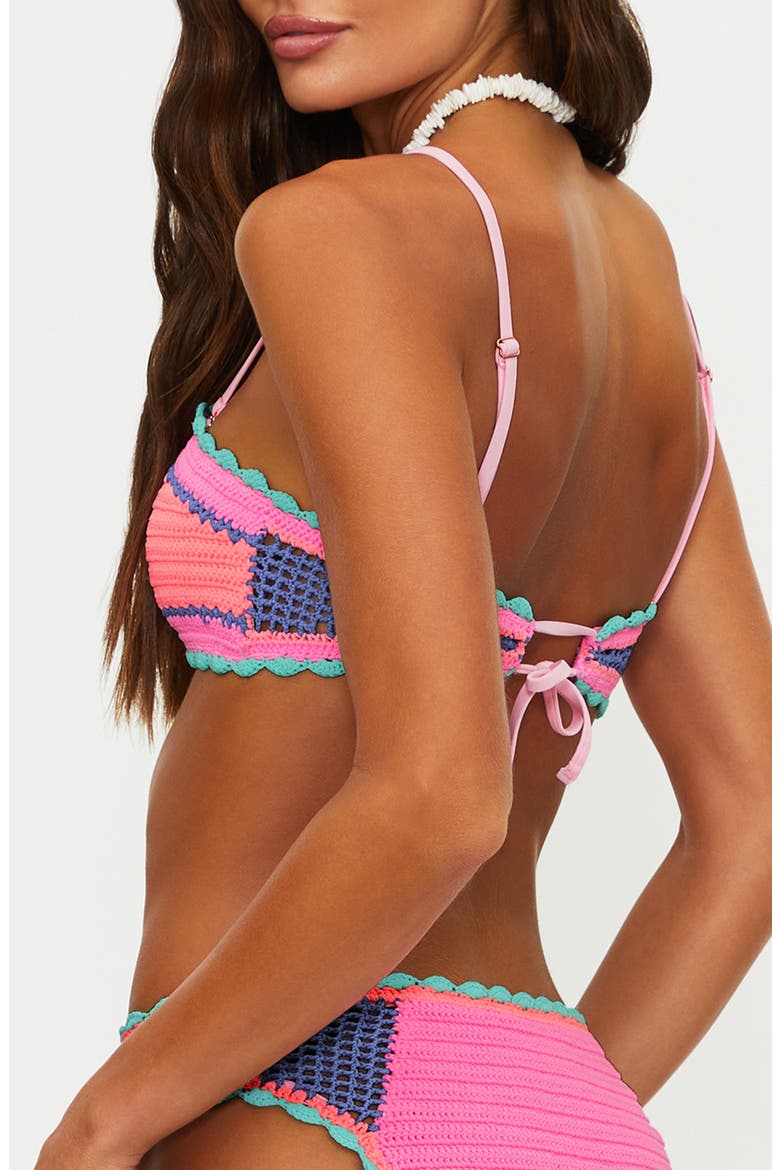 Rey Crochet Bikini Top, Alternate, color, SEA BREEZE CROCHET
