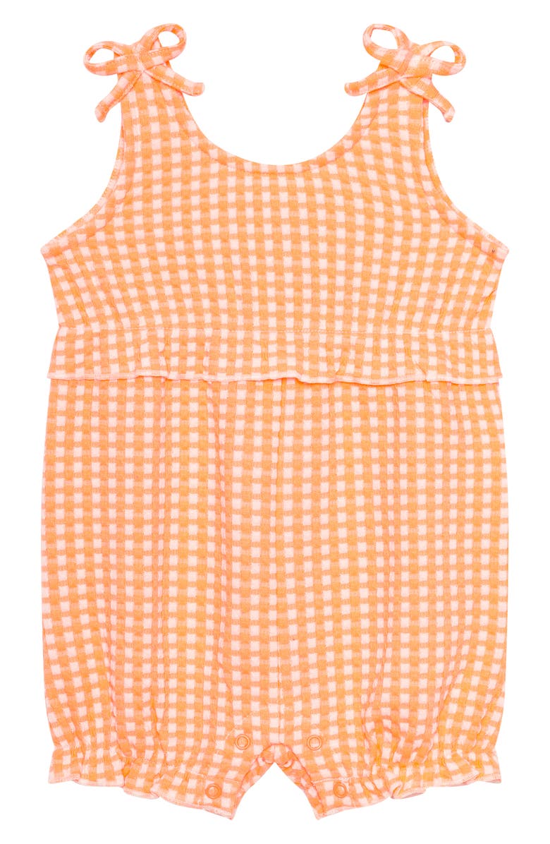 PL Baby by Petit Lem 4-Piece Top, Shorts, Romper & Headband Gift Set, Alternate, color, Peach