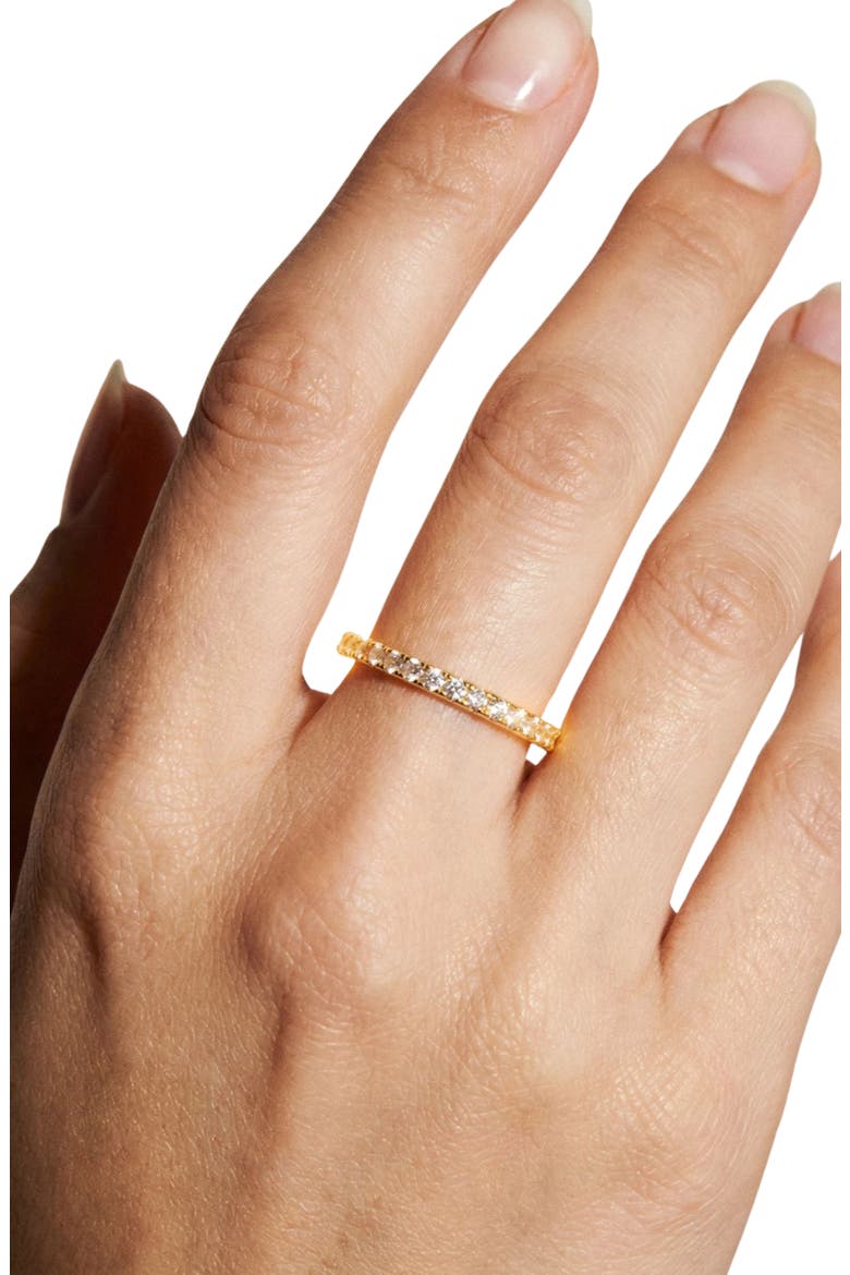 The M Essential Pavé Band, Alternate, color, GOLD