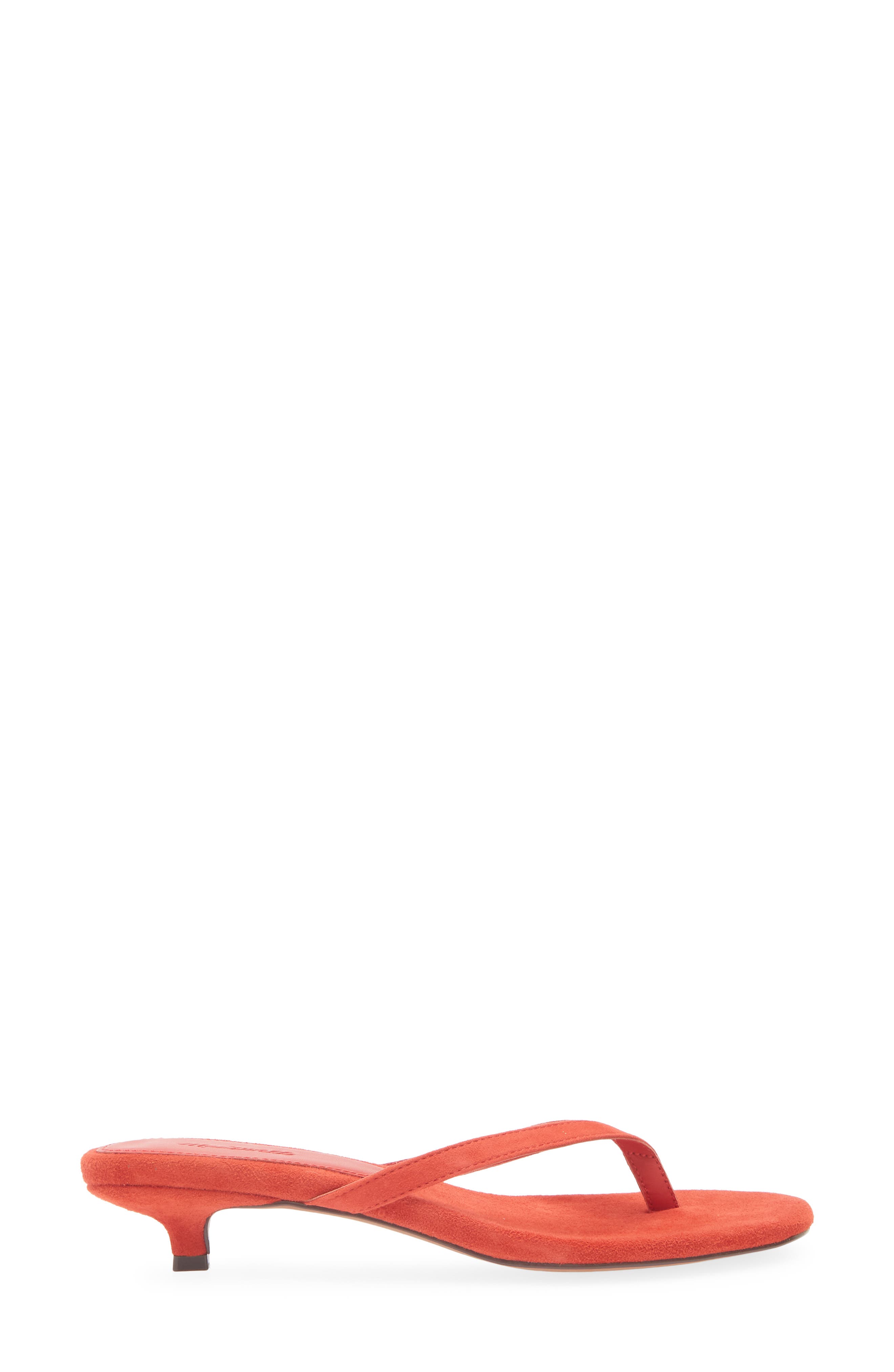 Madewell The Chiara Kitten Heel Sandal, Alternate, color, Bandana Red