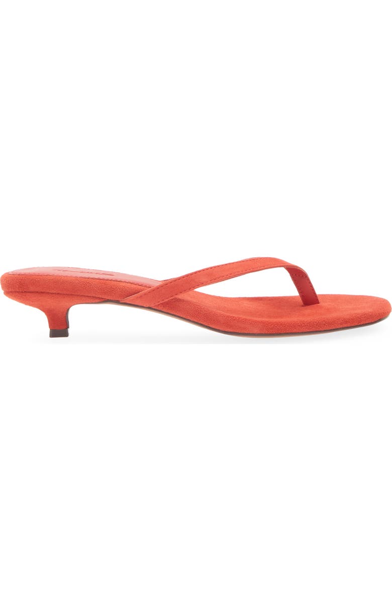 Madewell The Chiara Kitten Heel Sandal, Alternate, color, Bandana Red