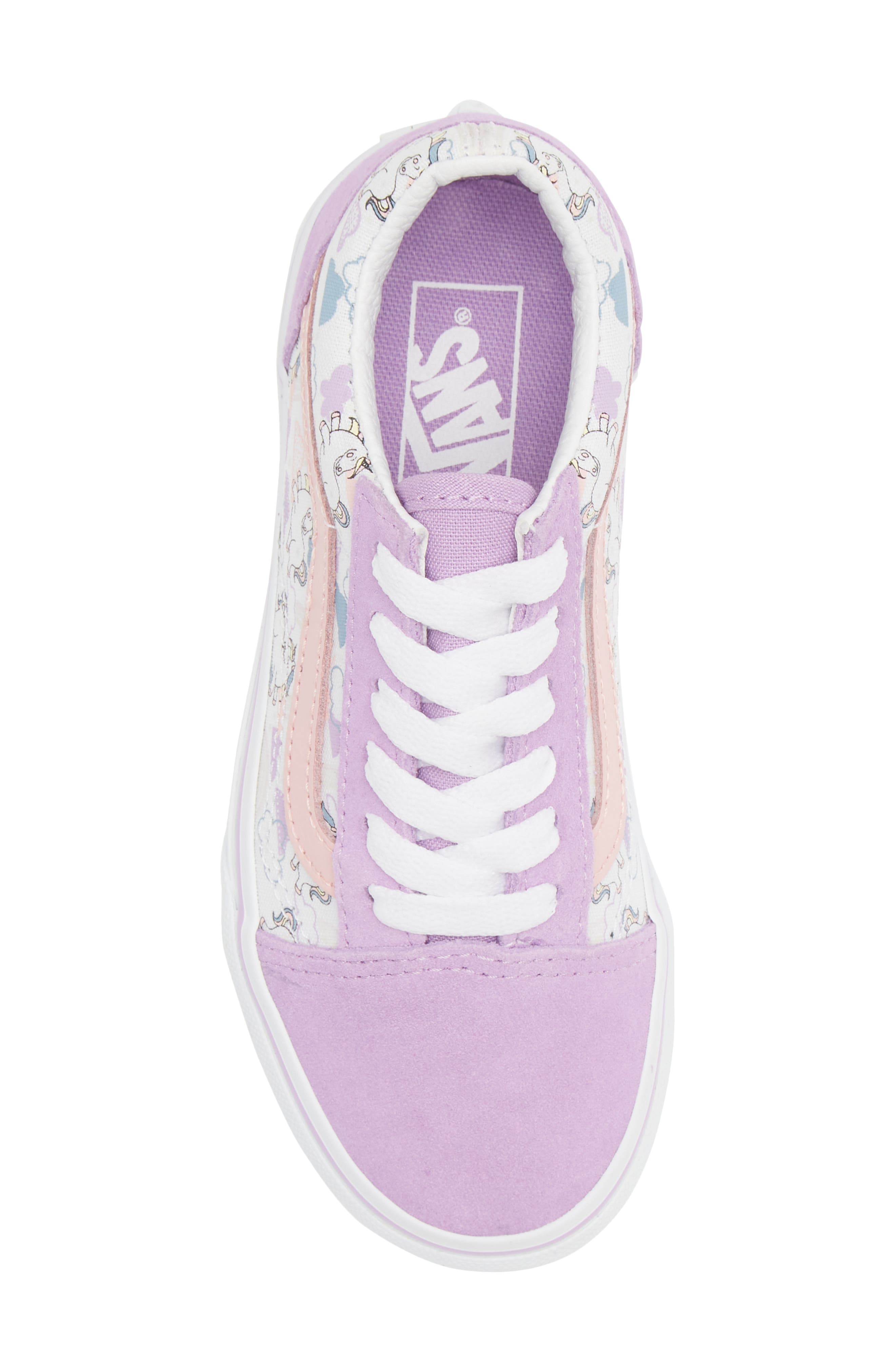 Kids' Old Skool Mythical Print Sneaker, Alternate, color, SHEER LILA