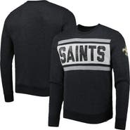 '47 Men's '47 Heathered Black New Orleans Saints Bypass Tribeca Pullover Sweatshirt