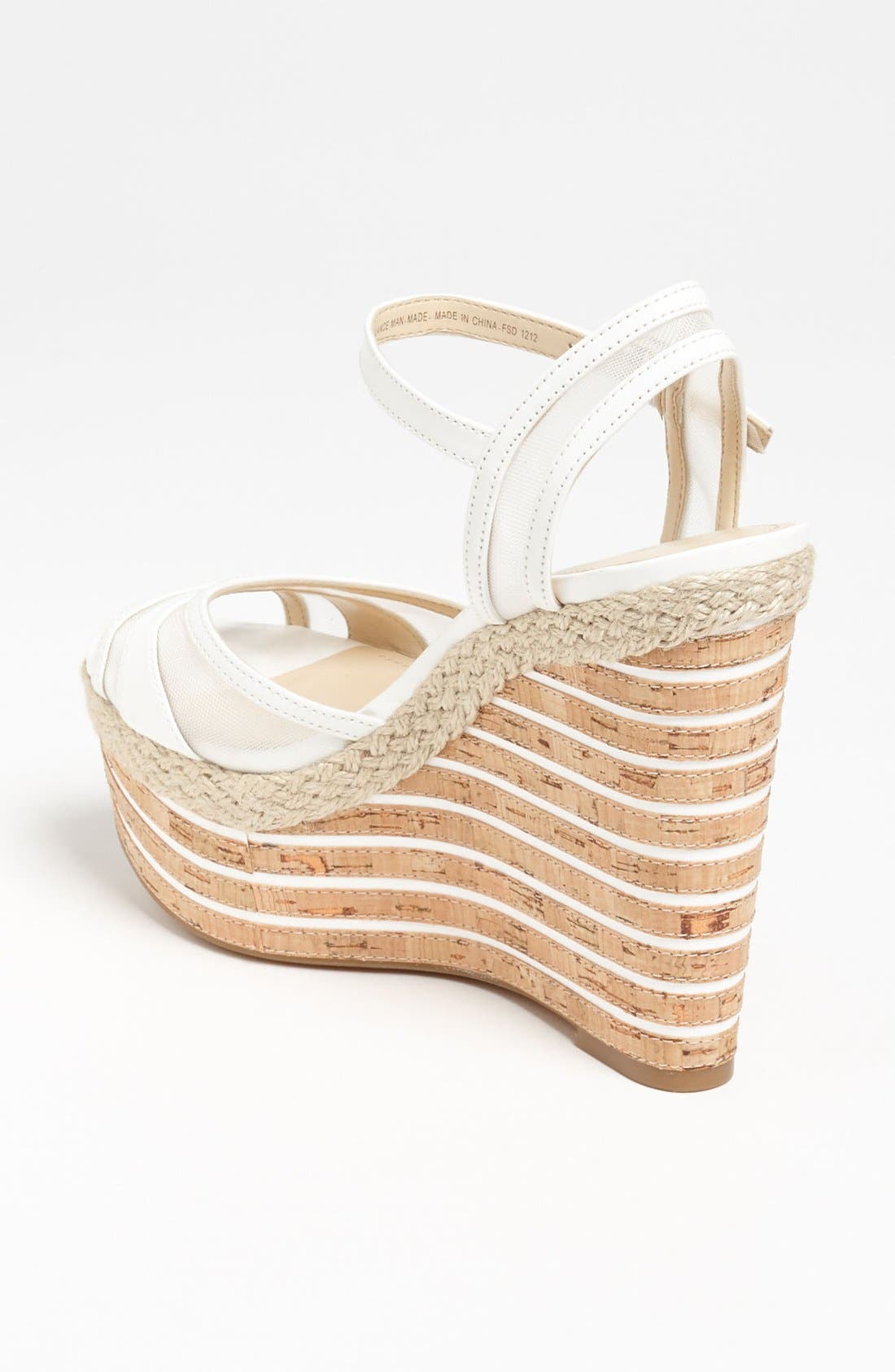 'Zosima' Sandal, Alternate, color, WHITE