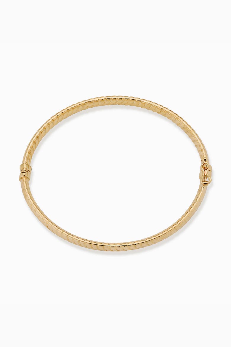 14K Yellow Gold Cobra Bangle, Alternate, color, Yellow Gold