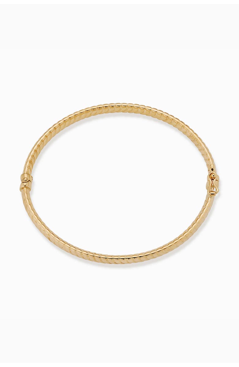 Oradina 14K Yellow Gold Cobra Bangle, Alternate, color, Yellow Gold