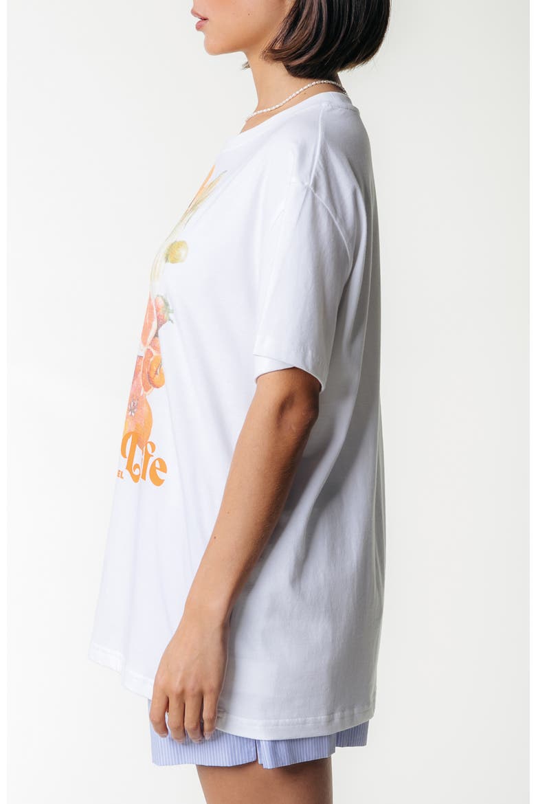 Island Life Loosefit Tee, Alternate, color, Standard white