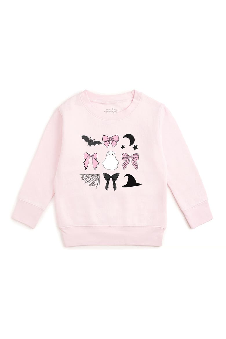 Spooky Cute Halloween Sweatshirt, Main, color, Ballet Pink