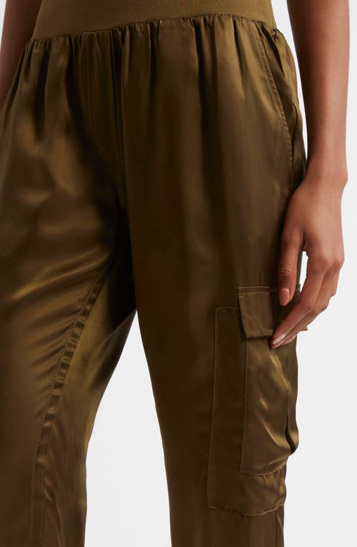 Cinq À Sept Cinq A Sept Giles High Waist Jogger Pants In Dark Olive