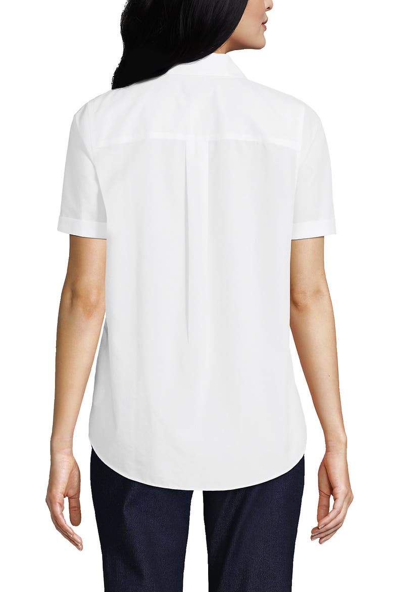 Short Sleeve No Iron Shirt, Alternate, color, White