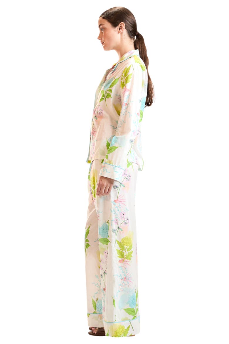 Cotton Voile PJ Pants, Alternate, color, White