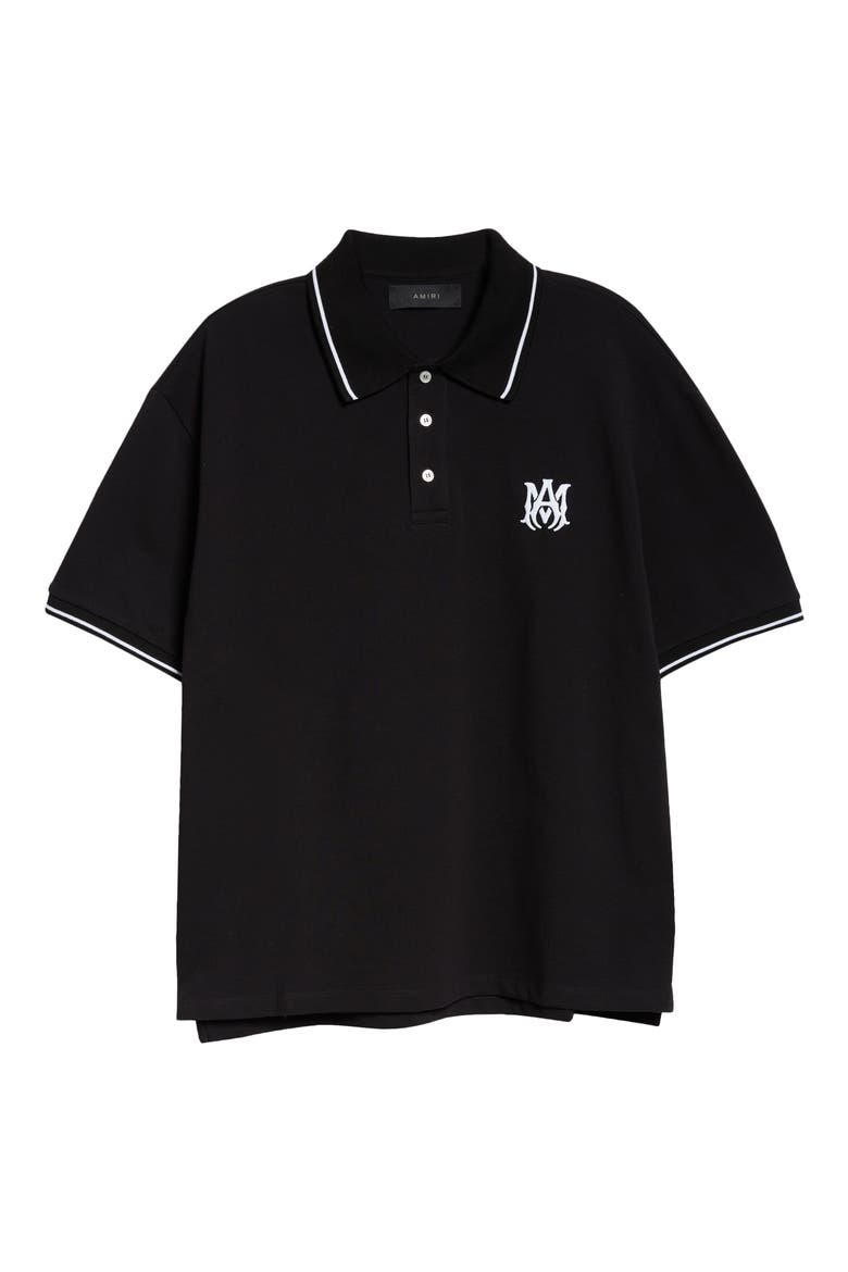 MA Core Logo Polo, Alternate, color, BLACK