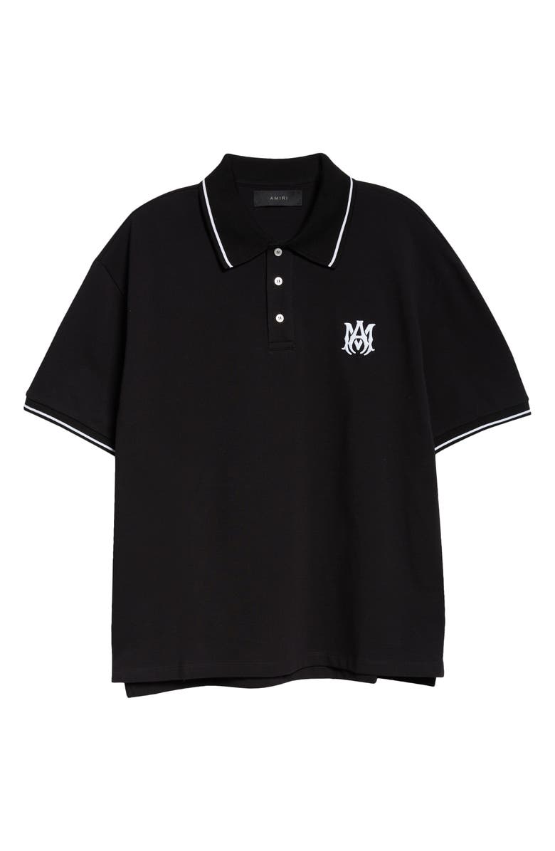 AMIRI MA Core Logo Polo, Alternate, color, Black