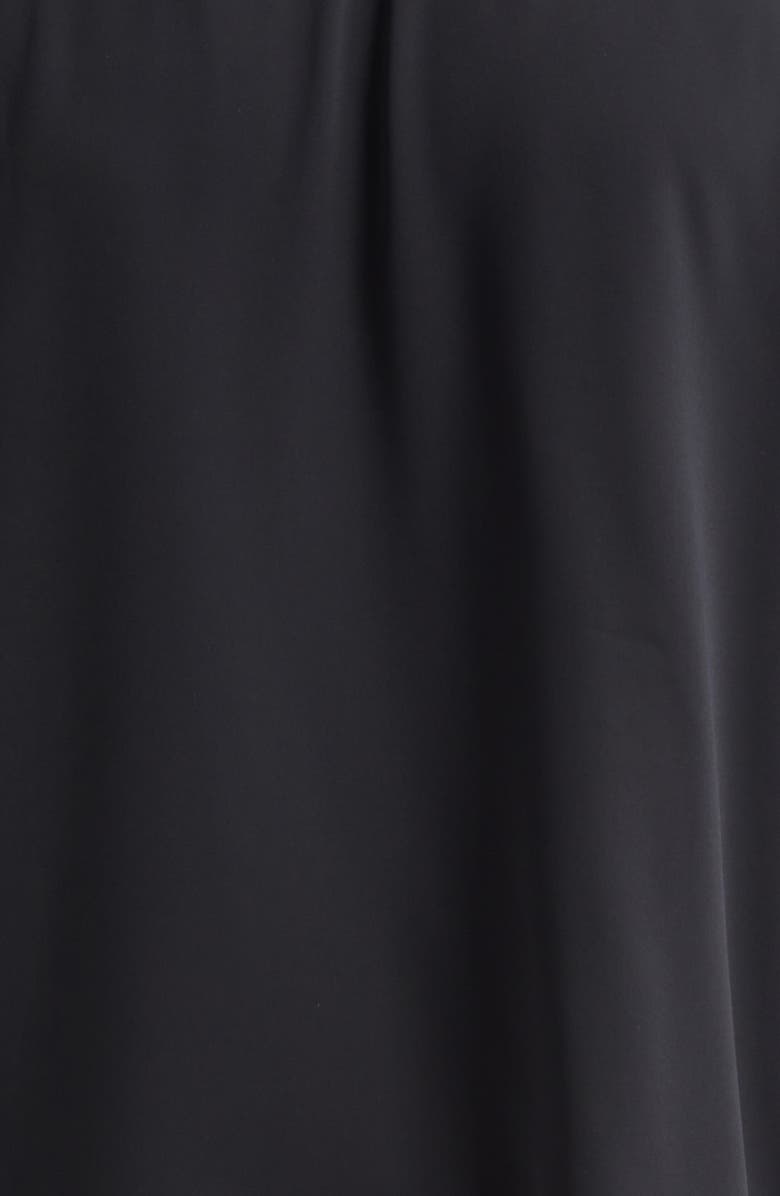 AMIRI Colorblock Floral Embroidered Camp Shirt, Alternate, color, Black