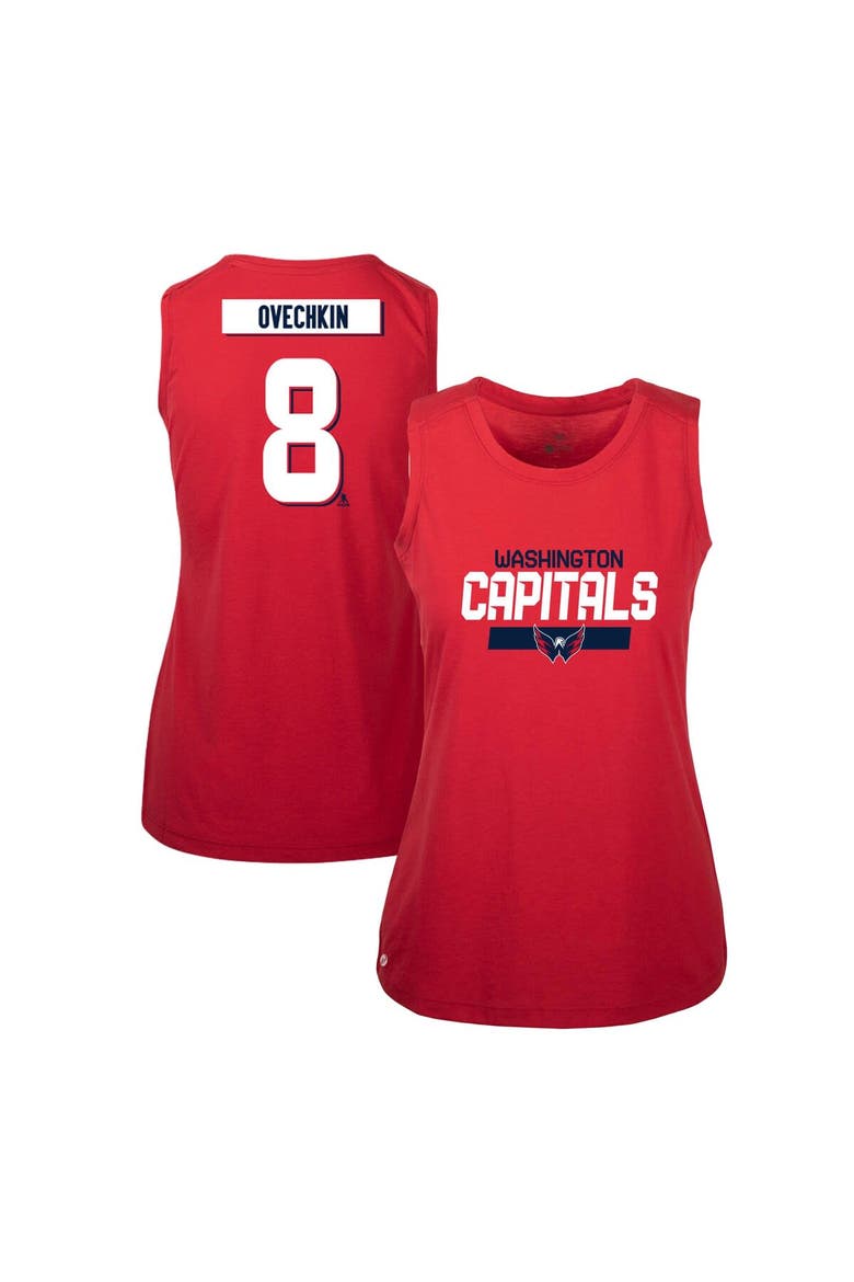 Women's Levelwear Alexander Ovechkin Red Washington Capitals Macy Player Name & Number Tank Top, Main, color, Red