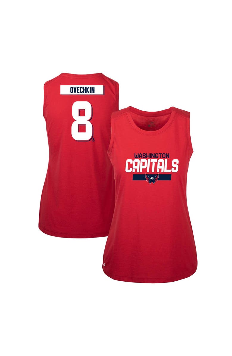 LEVELWEAR Women's Levelwear Alexander Ovechkin Red Washington Capitals Macy Player Name & Number Tank Top, Main, color, Red