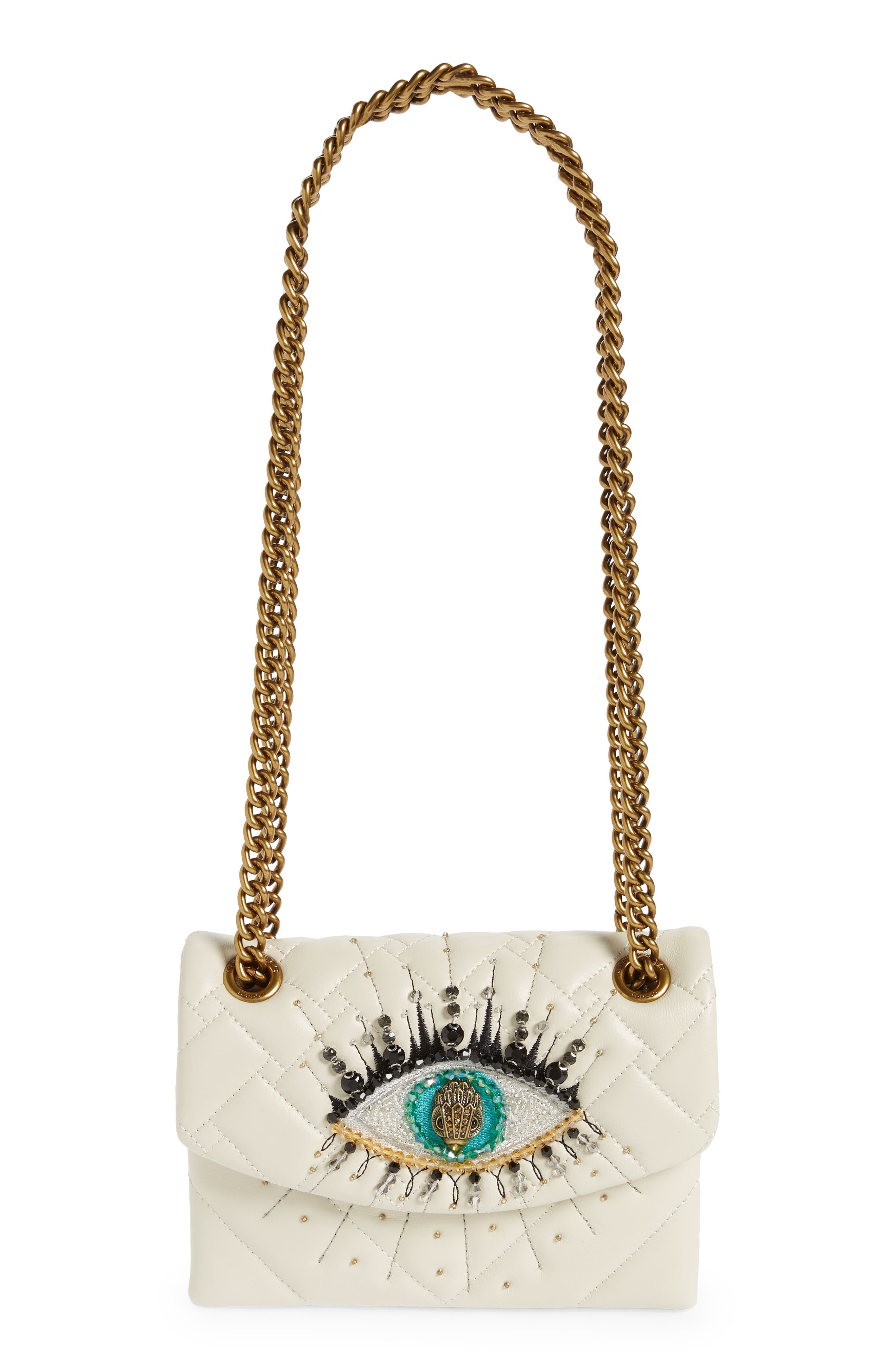 Kurt Geiger London Mini Kensington Eye Quilted Leather Crossbody Bag