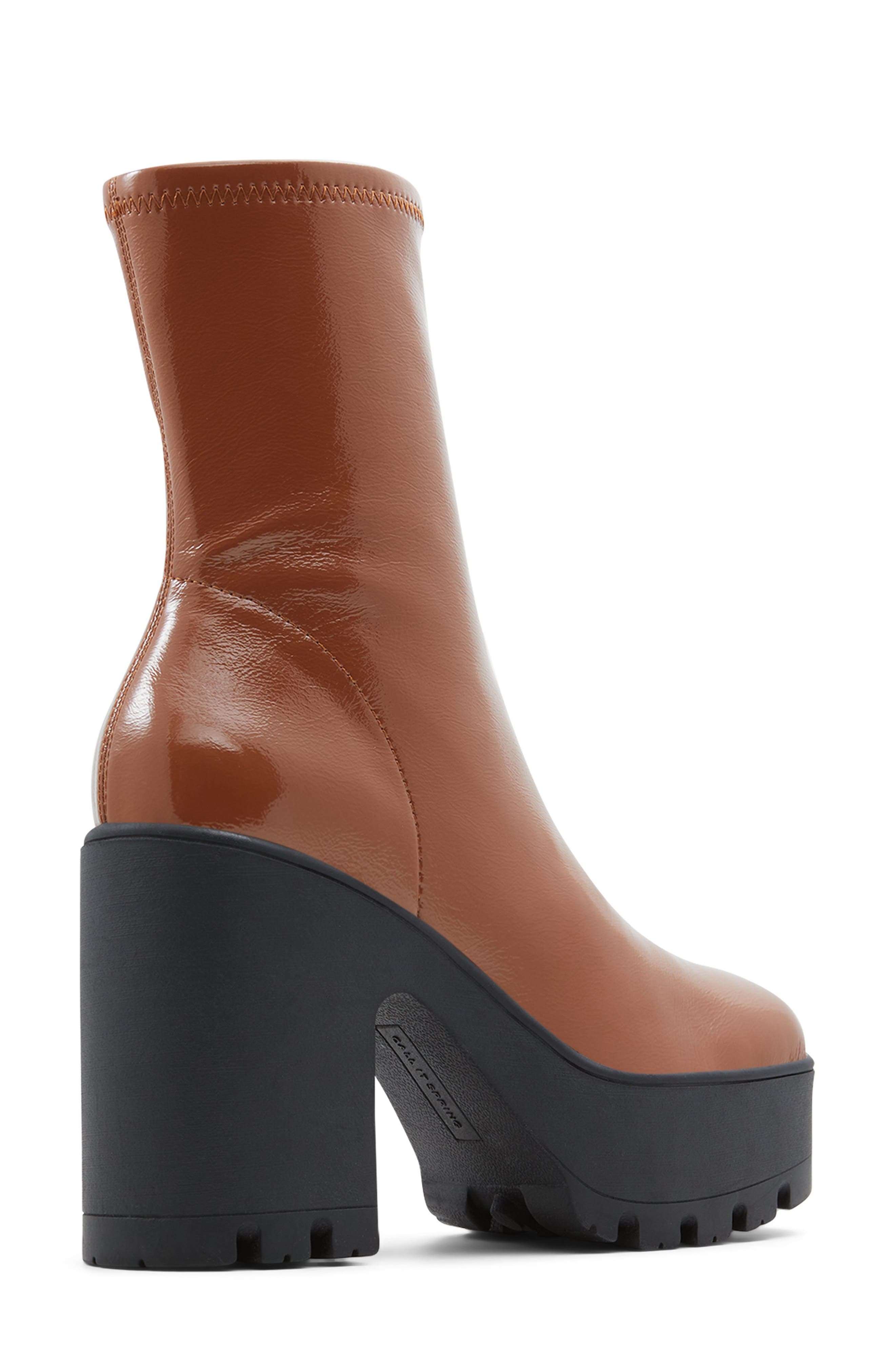 Call It Spring By Aldo Nathali Patent Lug Sole Boot, Alternate, color, 