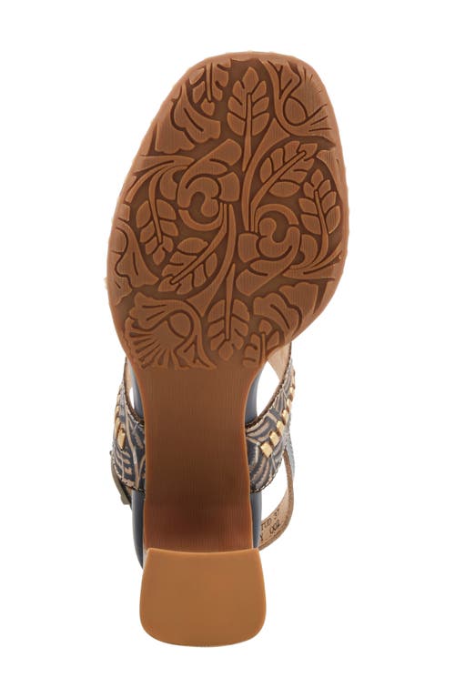 L'artiste By Spring Step Starstud Slingback Sandal In Blue Multi