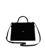 Fable England Black Structured Medium Tote
