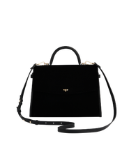 Fable England Black Structured Medium Tote