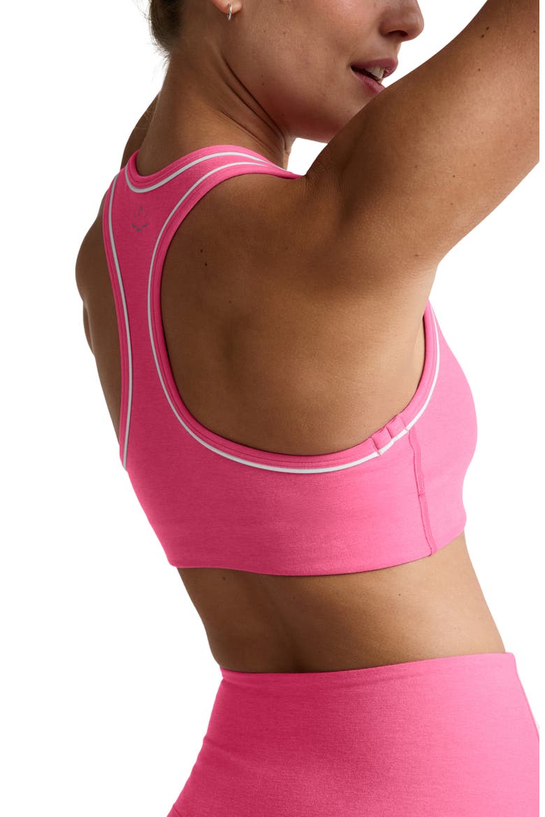 Space Dye Racerback Sports Bra, Alternate, color, LUSCIOUS PINK HEATHER