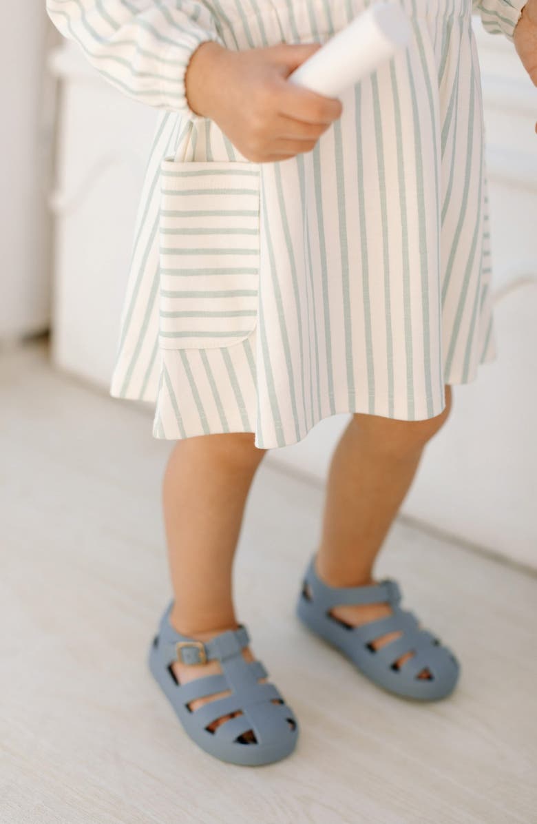 Pehr Stripes Away Long Sleeve Organic Cotton Dress, Alternate, color,