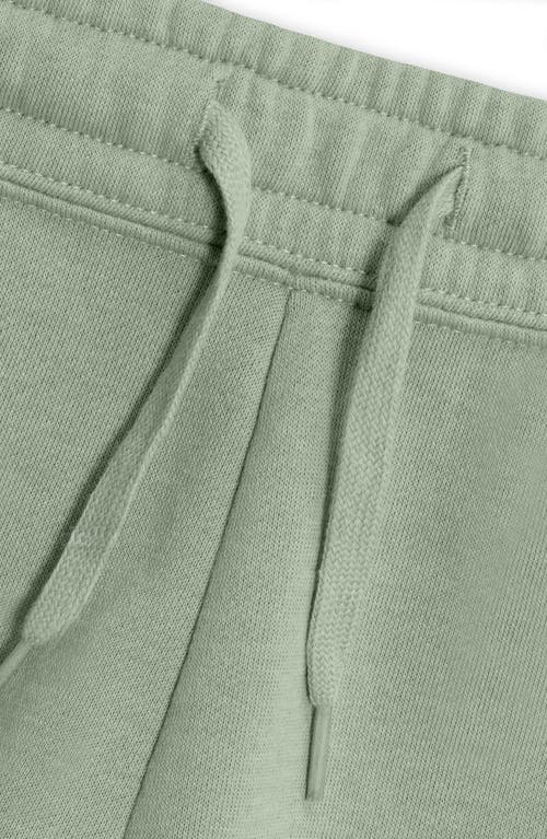 Dalix Womens Martini Midweight Washed Fleece Shorts In Green