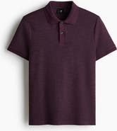 H&M Slim Fit Jacquard-knit Polo Shirt