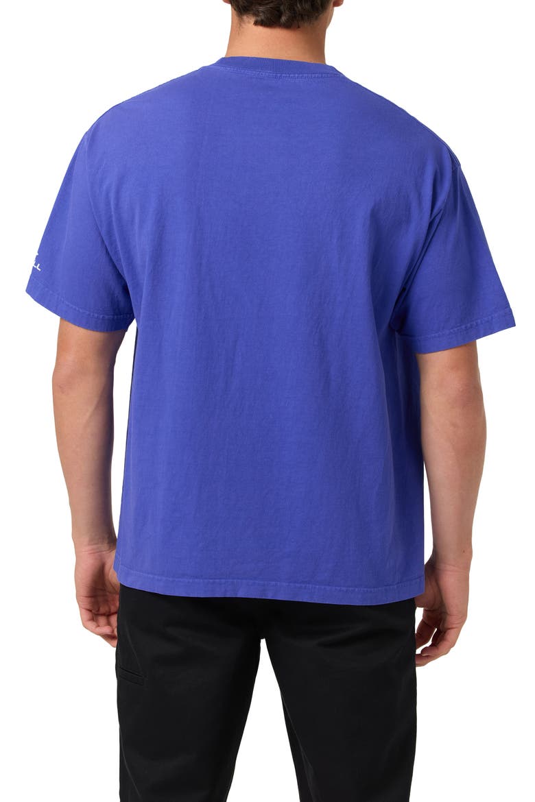 Chrome Wave Cotton Graphic T-Shirt, Alternate, color, ROYAL BLUE