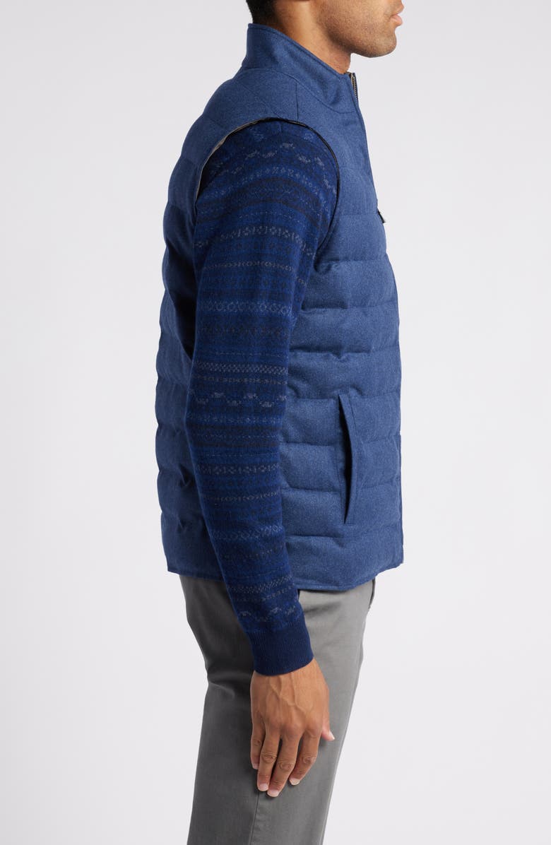 Peter Millar Crown Crafted Whistler Reversible Quilted Vest, Alternate, color, Atlantic Blue