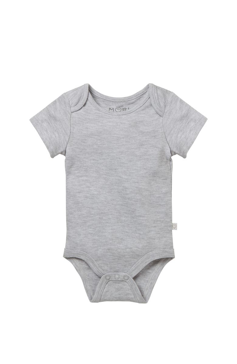 MORI Short Sleeve Bodysuit, Main, color, Grey